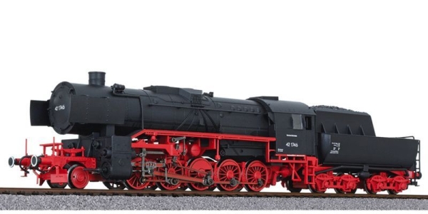 H0 D DR Dampflokomotive BR 42 Nr.42 1746, 1E, L=268mm, Ep.II, etc........................