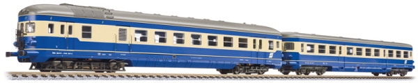 H0 A ÖBB Dieseltriebwagen Set 2teilig,  R 5146, Nr.51 46 204 2,Steuerwagen R 6546,  Nr 6546 208 7,   4A,  Ep.V, L= 282mm- L= 264mm, ultramarinblau/ elfenbein, " Pflatsch ", etc........................