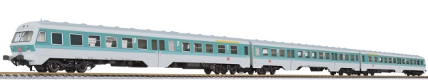 H0 D DB Dieseltriebzug BR 614/ 914, Nr. 614 009- 9, 614 010- 7, 914 005- 4, 3teilig, 4A, Ep.V, " Mark Erlbach ", Minttürkis/ Kieselgrau, L=913mm, R= 360mm, etc................................................................