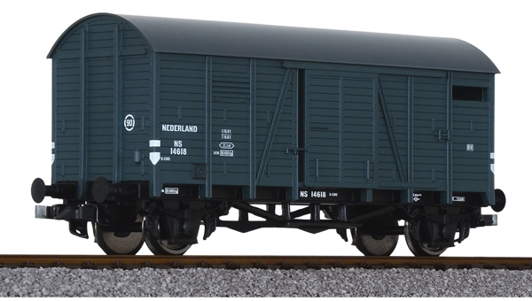 H0 NL NS Güterwagen ged., Oppeln, Nr. S CH= 14 618, 2A, Ep.III, L=102mm, gräulich, etc......