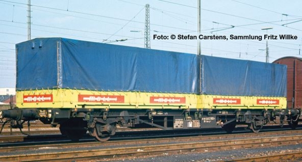 H0 D DB Containertragwagen Lgis571, Nr. 440 4 668 7, 2A, Ep.IV, L=196,5mm, " Spedition Moll ", etc....................