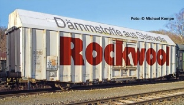 H0 D DB Großraum- Güterwagen Hbbks, Nr.232 0 003 4, 2A, Ep.IV, L=183mm, " Rockwool ", etc.......................