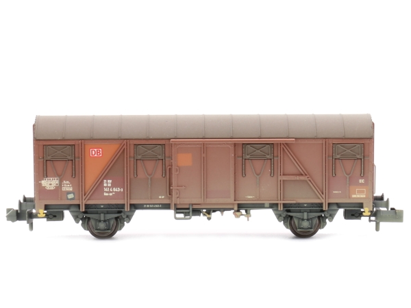 N D DB Güterwagen Gos- uv 253, ged., Nr.141 4 643 3, 2A, L= 78mm, Ep.V, braun, gealtert, etc.................................