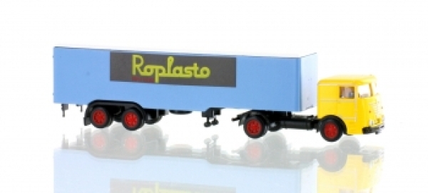 N Eu LKW Büssing LU11- 16 Koffer Hängerzug,  " Roplasto "