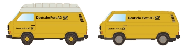N D LKW VW Bus T3 Set 2x, 2A, Ep.V, " Deutsche Post AG ", etc.........................