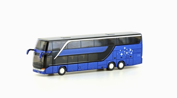 N D Bus Setra S 431 DT,  blau, Reisebus, neutral, etc.................