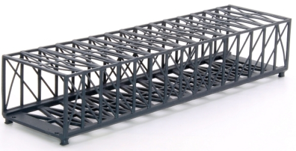 T Geländegestaltung Fachwerk- Kastenbrücke, zweigleisig, L=120mm, B=31mm, H=24mm, Lichte Höhe 20mm, etc...............................