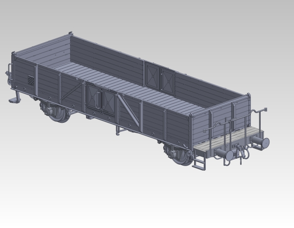 H0 F SNCF Güterwagen offen, Linz, 2A Ep.III, Bremserbühne, französische Lager, Änderungen