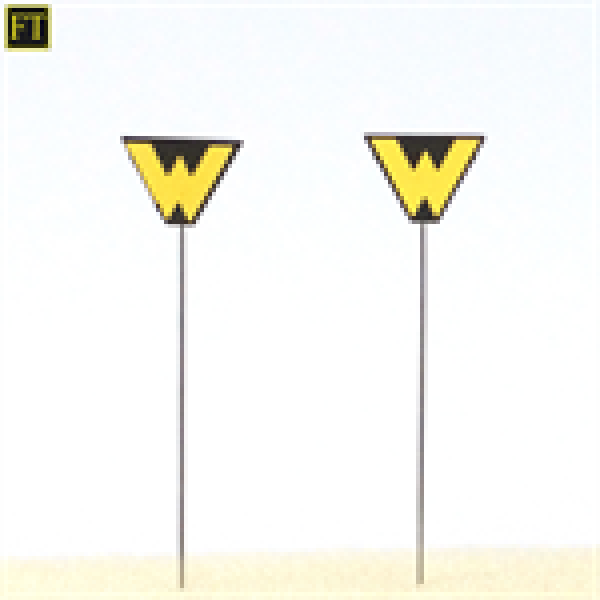 H0 Halling Ersatzteile Schilder Schilder Wartesignal ( " W " ), St.2x, etc......................