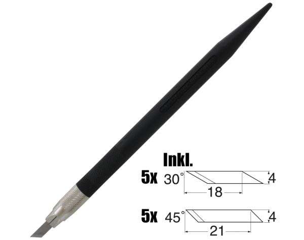 Werkzeug NT- Cutter- Basis für Papier, Pappe, Kunststoff, etc...., Ersatzklingen 30° St.5x, Ersatzklingen 45° St.5x, ..etc............................................................................