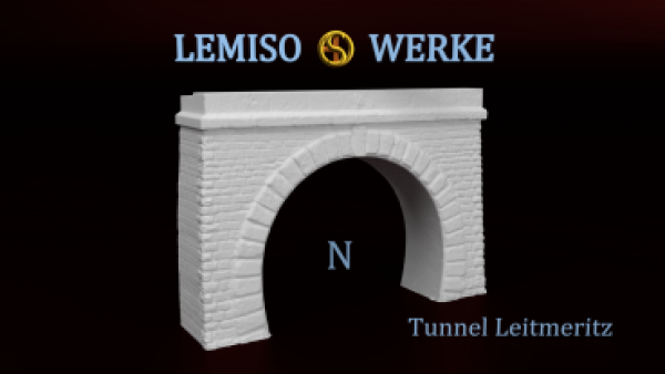 N Geländegestaltung Tunnelportal " Leitmeritz " 2gleisig,