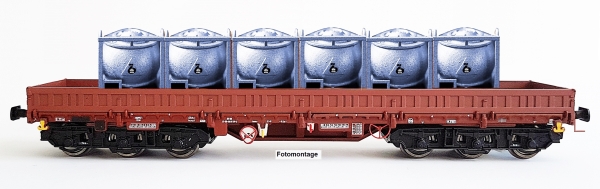 TT D DR Schwerlastwagen Bauart Samms 4860, bel., 6A, Ep.IV, braun- braun- schwarz, Chemietanks, Buna, etc..................................................................................