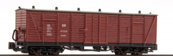 Ne D DR Güterwagen geschlossen, 97- 12- 53, GGwhEI, 4A, Ep.IV, L= 67mm, braun, etc......................................................