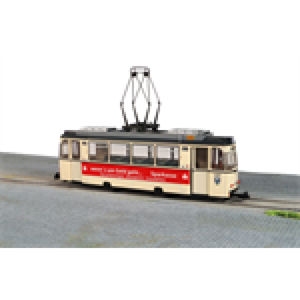 H0 Deutschland Strausberg Zweirichtungstriebwagen Strausberg 01, mit Antrieb, L= 124mm, R= 180mm, 12V, Motor 1, etc.....................