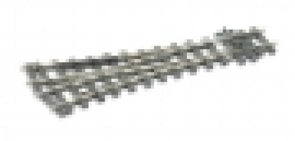 0e Bahnausstattung Weiche- Y, 197mm, R 914mm, 12°, Holzschwelle, Code 100