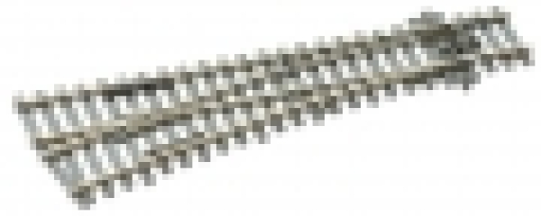 H0 Bahnausstattung Weiche, links, Holzschwelle, kleiner Radius,  185mm, R610, 12°, Herzstück leitend, Code 100