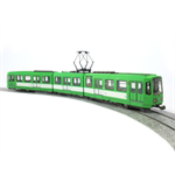 H0 Deutschland Hannover Hannover TW 6000, Nr. 6083, L= 320mm, R= 200mm, Motor 2, 12V, DÜWAG, grün- weiß, etc................
