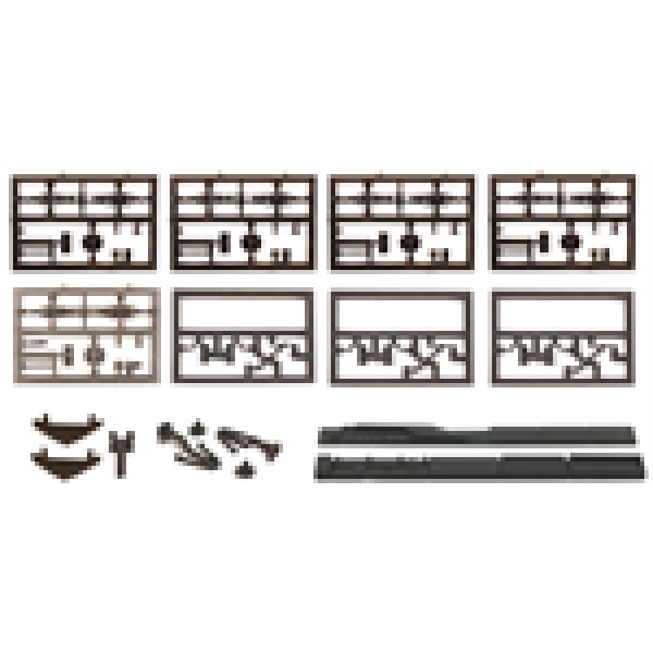 H0e Halling Zurüstteile Kompletter Zurüstsatz für 5090 mit runden Scheinwerfer, etc....................................