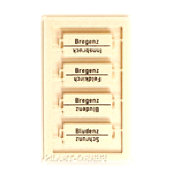 H0 Halling Tafeln Tafeln Zuglaufschilder " Bregenz ", Satz 1x 4St., etc...................
