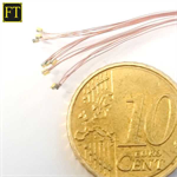H0 Ersatzteile Halling Licht und Elektronik Micro LED warmweiß mit dünnen Lackdraht, St.10, 1,3x 0,5x 0,5mm, Vorwiderstand 2K7 bis 4K7, etc.........................