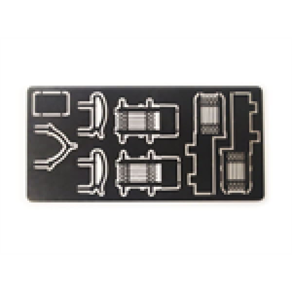 H0e Halling Zurüstteile Zurüstteile Übergangsgitter für 725- Wagen H0e Vierachser, etc..............................