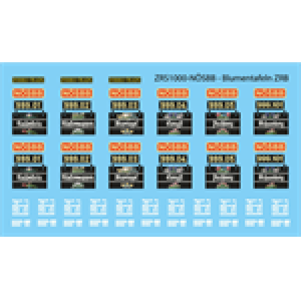 H0 Ersatzteile Bahnausrüstung Decals NÖSBB 999.0x, Zahnradbahn Schneeberg, etc.................................