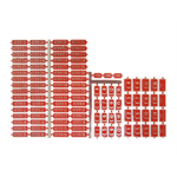 H0 Halling Tafeln Lokschilder MS silber, rot lackiert, für MzB- Elektrolokomotive, E1- E16, etc...................