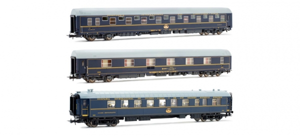 H0 E RENFE OWL Reisezugwagen Set, 3teilig,  Schlafwagen T2 2x, Speisewagen CIWL,  4A,  Ep.IV