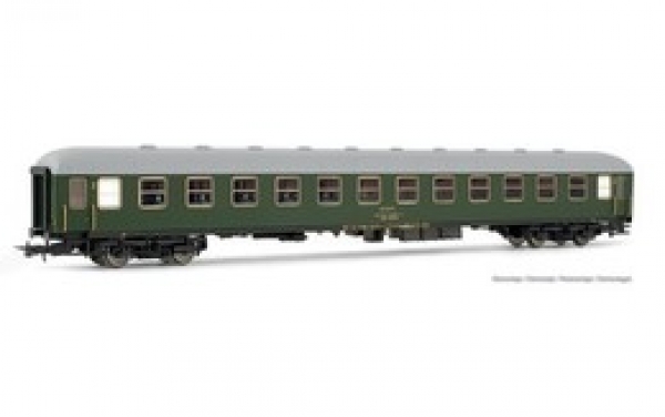 H0 E RENFE Reisezugwagen BB- 8500,  Kl.2,  4A,  Ep.IV, grün, etc....................