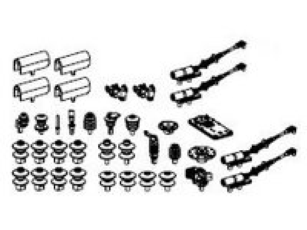 H0 Piko Ersatzteile D DB Elektrolokomotive E410 001, 4A, Ep.III, blau, Isolatoren, Makrofon, etc.....................