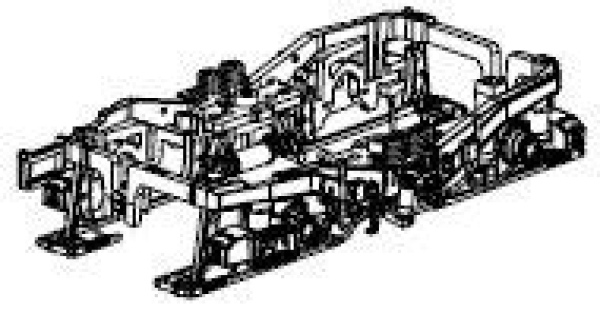 H0 Piko Ersatzteile D DB Elektrolokomotive E410 001, 4A, Ep.III, blau, Drehgestell hinten komplett, etc.................