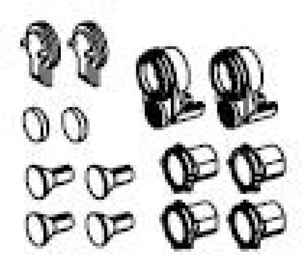 H0 Piko Ersatzteile A ÖBB Elektrolokomotive Rh1067.01, 3A, Ep.IV, grün, Lampenringe, Lampe, etc..................