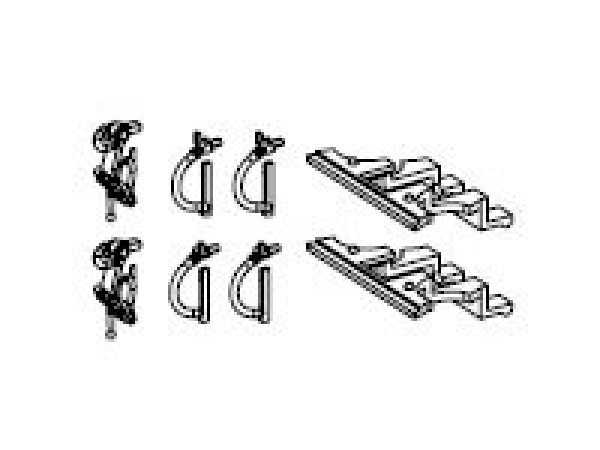 H0 Piko Ersatzteile A ÖBB Elektrolokomotive Rh1067.01, 3A, Ep.IV, grün, Bremsleitungen, Kuppelhaken, Kupplungsabdeckung, etc...............