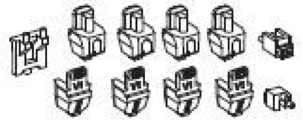 H0 Piko Ersatzteile GTS Elektrolokomotive Vectron BR 191 Anbauteile 2, etc.......................................................................