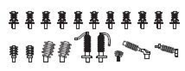 H0 Piko Ersatzteile Elektrolokomotive EU43 Isolatoren, etc..............................................................