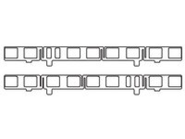 H0 Piko Ersatzteile D DB Fenster Mittelwagen ohne Panto, etc.......................................................................