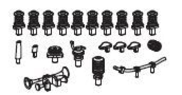 H0 Ersatzteile Isolatoren, Hupe, Antennen, etc...........................................................