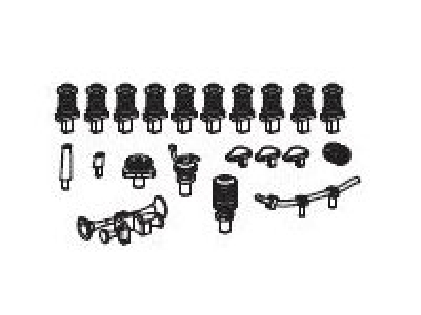 H0 Piko Ersatzteile PLPKP Elektrolokomotive Vectron Eu46 Isolatoren, Hupe, Antennen, etc..............................................................