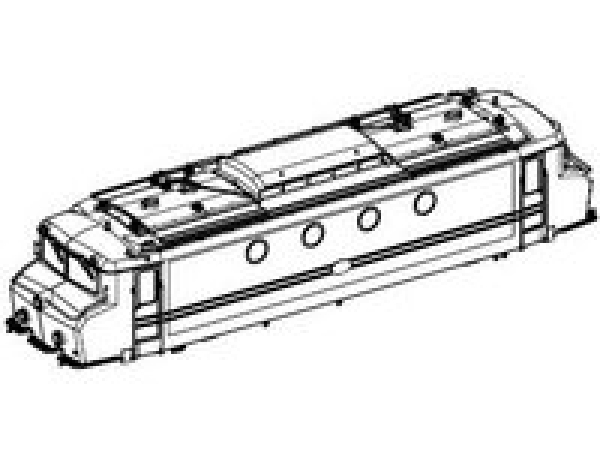 H0 Piko Ersatzteile NL NS Elektrolokomotive RH 1100 Gehäuse dekoriert mit Fenster, etc......................................................................