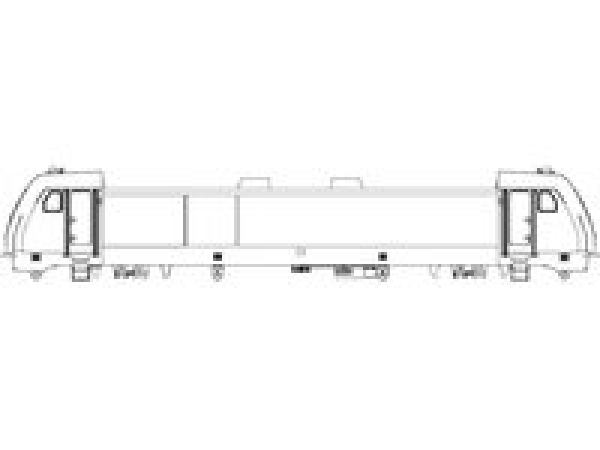 H0 Piko Ersatzteile PRI Elektrolokomotive BR 186 Gehäuse dekoriert mit Fenster + Leuchteinsätzen, etc......................................................................................