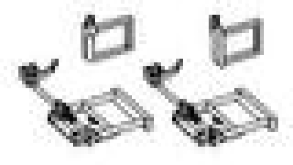 H0 Ersatzteile Rangiertritte mitte, rechts/ links, 2x Stütze, etc...........................................................