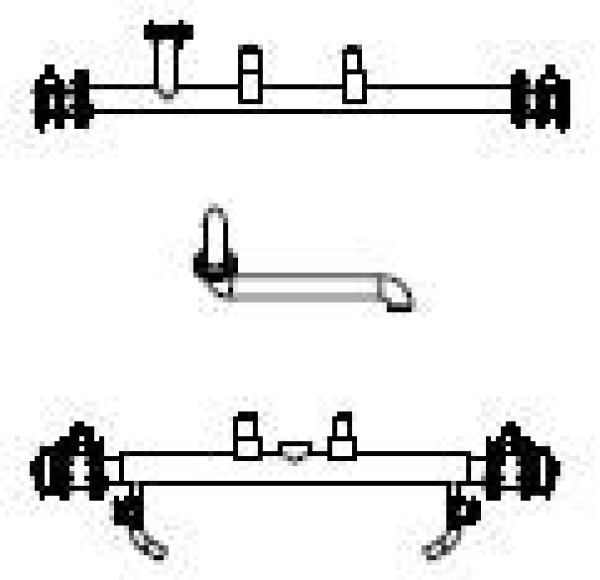 H0 Piko Ersatzteile GATX Kesselwagen 4A, Rohre, etc................................................................................