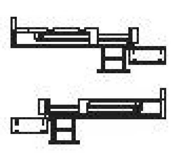 G Piko Ersatzteile D DB Dampflokomotive BR 80 Rahmenseitenteile, 2teilig, etc................................................................................