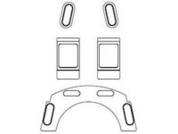 G Piko Ersatzteile D DB Dampflokomotive BR 64 105 Führerhaus- Fenster, etc...............................................................