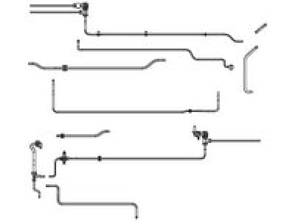G Piko Ersatzteile D DB Dampflokomotive BR 64 105 Kesselleitungen, etc.............................................................................