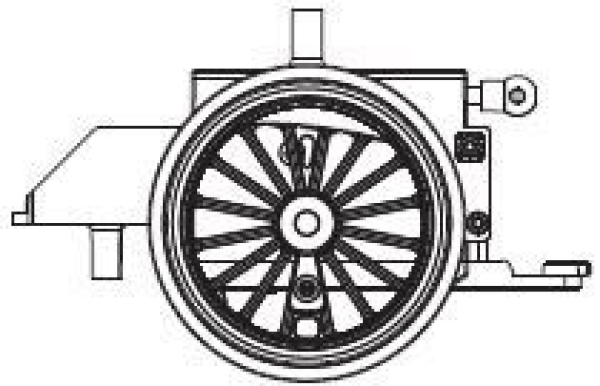 G Piko Ersatzteile D DB Dampflokomotive BR 64 Getriebeeinheit hinten, etc................................................................