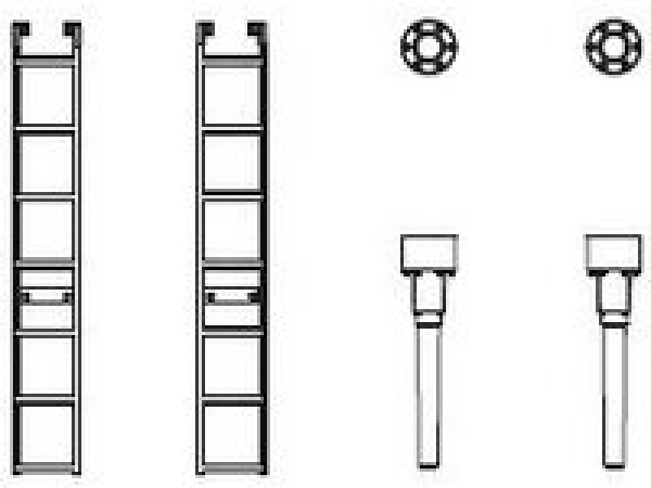 G Piko Ersatzteile D DB Dampflokomotive BR 64 Kolbenstangen/ Leitern, etc................................................