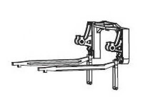 G Piko Ersatzteile D DB Dampflokomotive BR 24, Steuerungsträger- Gleitbahn rechts und links, etc..........................................