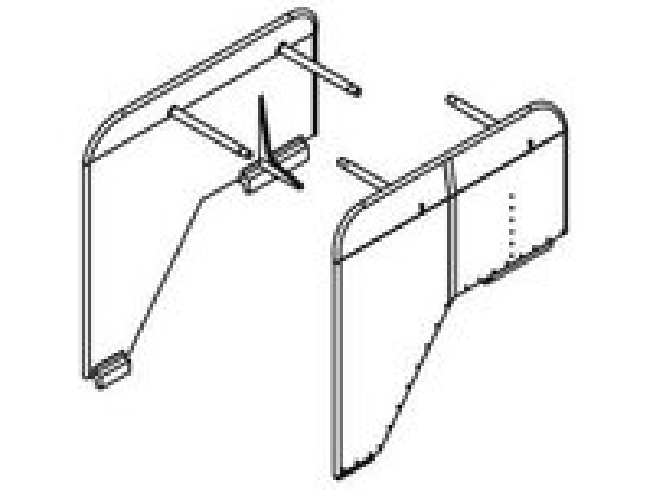 G Piko Ersatzteile D DR Dampflokomotive BR 24, Windleitblech rechts und links, etc....................................