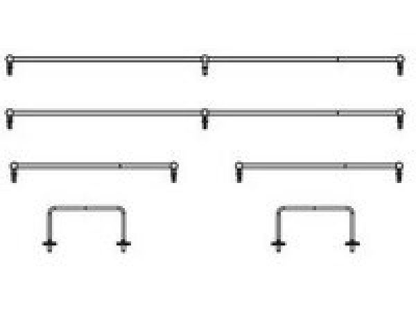 G Piko Ersatzteile D DR Dampflokomotive BR 95, Handstangen Wasserkasten, etc....................................